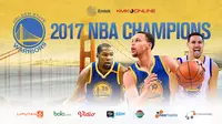 Golden State Warriors Champions 2016-2017 (Bola.com)