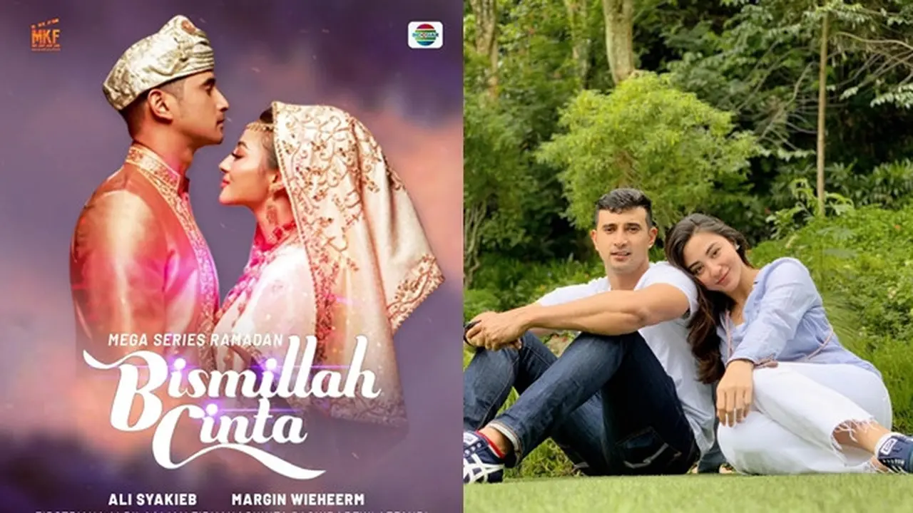 Main Sinetron ‘Bismillah Cinta’, Ini 6 Potret Mesra Ali Syakieb dan Margin Wieheerm