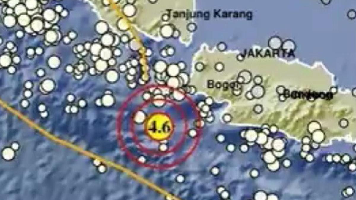 Gempa Magnitudo 4,6 Guncang Sumur Banten, Berpusat di Laut
