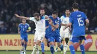 Inggris mengalahkan Italia 2-1 pada Kualifikasi Euro 2024 di Stadio Diego Armando Maradona, Naples, Italia, Jumat (24/3/2023) dini hari WIB. (AP/Alessandra Tarantino)