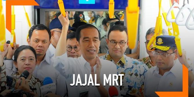 VIDEO: Jajal MRT Jakarta, Ini Respons Jokowi