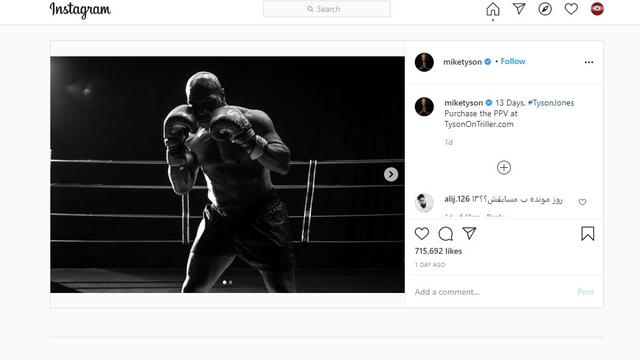 Pose terbaru Mike Tyson bikin geger warganet