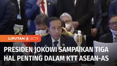 Presiden Jokowi menghadiri KTT ke-10, ASEAN-AS yang digelar di Phnom Penh, Ibu Kota Kamboja, Sabtu (12/11) waktu setempat. Jokowi menyampaikan tiga hal penting, salah satunya sebut ASEAN menginginkan kehadiran AS bawa energi positif dan perdamaian.