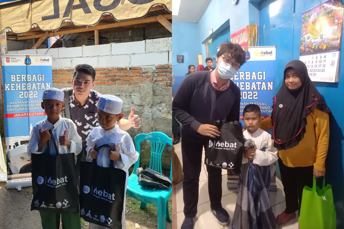 Peduli Anak Yatim di Jakarta Utara, GK Hebat Kucurkan Santunan