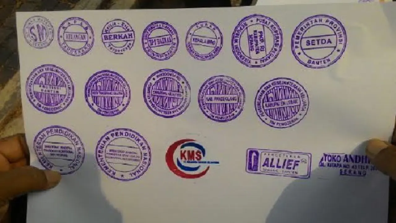 Stempel Palsu Beredar di Dinas Pendidikan Banten