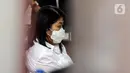 Putri Candrawathi bersiap menjalani sidang lanjutan dalam kasus pembunuhan Brigadir Yosua Hutabarat di Pengadilan Negeri Jakarta Selatan, Rabu (18/1/2023). Putri Candrawathi menjadi satu di antara lima orang yang menjadi terdakwa kasus pembunuhan berencana Brigadir Pol Nofriansyah Yosua Hutabarat bersama Ferdy Sambo, Richard Eliezer Pudihang Lumiu, Ricky Rizal Wibowo, dan Kuat Maruf. (Liputan6.com/Johan Tallo)
