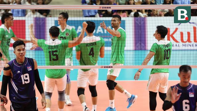 Foto: Belum Kehilangan Set, Tim Voli Putra Indonesia ke Semifinal SEA Games 2023 sebagai Juara Grup A setelah Pecundangi Kamboja