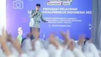 Ketua Badan Pemenangan Pemilu (Bappilu) PPP Sandiaga Uno saat menghadiri Program Pelatihan Santri Digitalpreneur Indonesia 2022. (Dok. Istimewa)