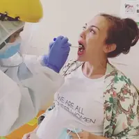 Rianti Cartwright jalani tes swab (Instagram/riantic)