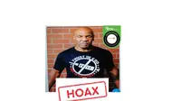 Cek Fakta Mike Tyson  memakai kaos anti-vaksin.