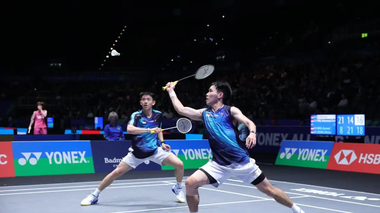 Raymond Indra/Nikolaus Joaquin - All England 2026 - Bulu Tangkis