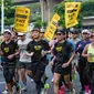 Sejumlah pelari menyambut antusias penyelenggaraan Maybank Marathon 2024/Ist