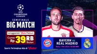 Link Siaran Langsung Liga Champions: Bayern Vs Real Madrid di Vidio, 1 Mei 2024