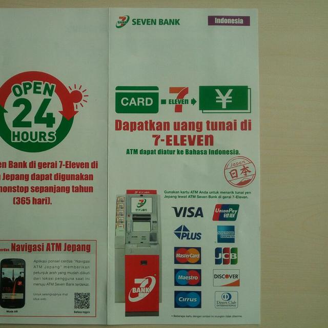 tarik uang yen di atm berbahasa