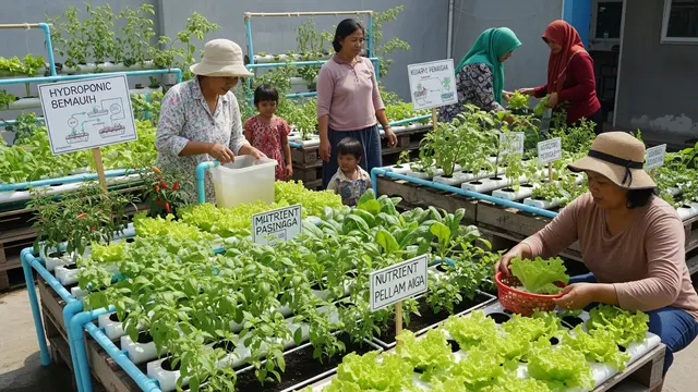 Ide Kebun Sayur untuk Ibu-ibu Komunitas UMKM/Gemini AI