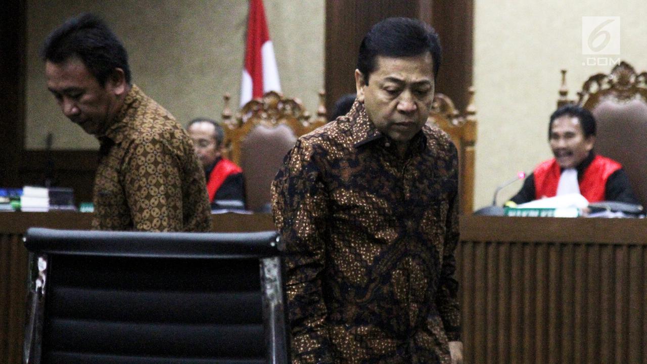 Akhirnya, Setya Novanto Hadiri Persidangan Kasus e-KTP