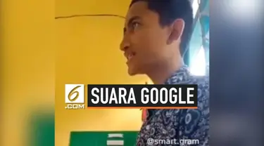 Seorang siswa SMA di Sulawesi Selatan, mampu menirukan suara robot Google Assistant. Meski ia lelaki, tapi suaranya mirip dengan robot tersebut.