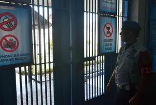 Petugas Lapas di Nusakambangan. (Liputan6.com)