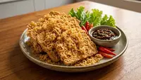 Cara Membuat Tempe Goreng Kremes Garing, Renyah dan Tidak Cepat Lembek