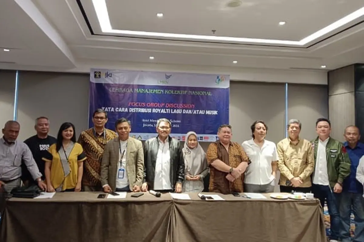 Focus Group Discussion (FGD) dengan tema Tata Cara Distribusi Royalti Lagu dan/atau Musik.