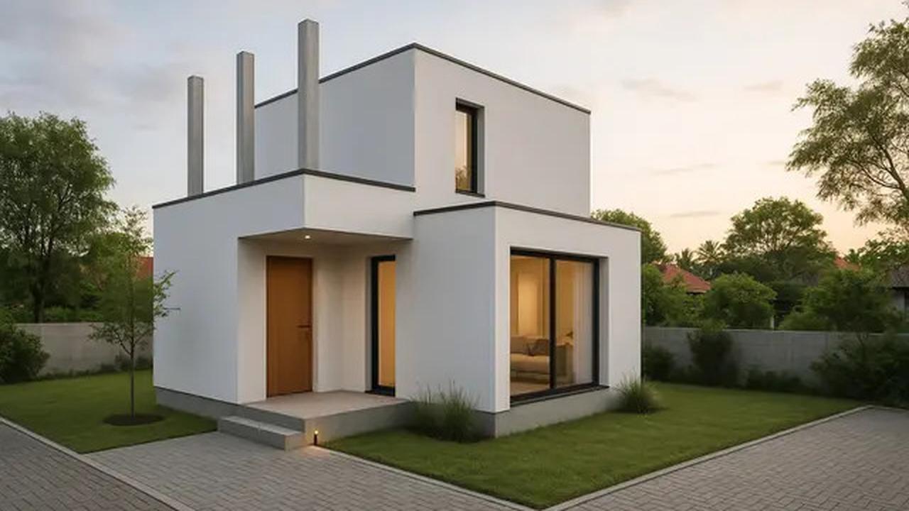 10 Gambar Rumah Sederhana 8x8 2025 Konsep Minimalis Modern, Punya Bentuk Cantik dan Nyaman Ditempati