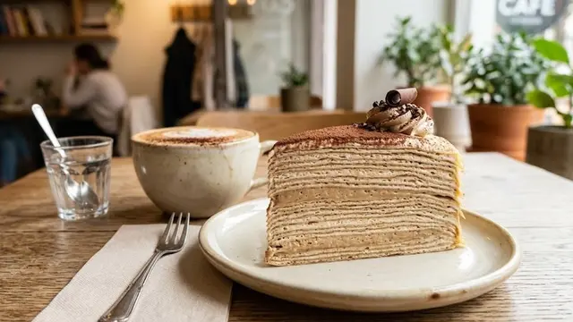 Resep Mille Crepes Cappuccino