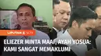 Keluarga terus mengikuti persidangan kasus pembunuhan berencana yang merenggut nyawa Brigadir Yosua. Selasa (18/10) siang, ayah dan ibu Yosua juga melihat jalannya perdana Bharada Eliezer, melalui siaran televisi. Mereka pun menanggapi permohonan maa...