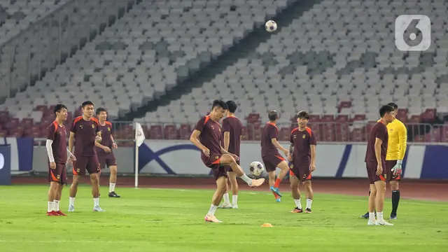 Hadapi Indonesia di Kualifikasi Piala Dunia 2026, Seperti Ini Latihan Akhir Timnas China di SUGBKa