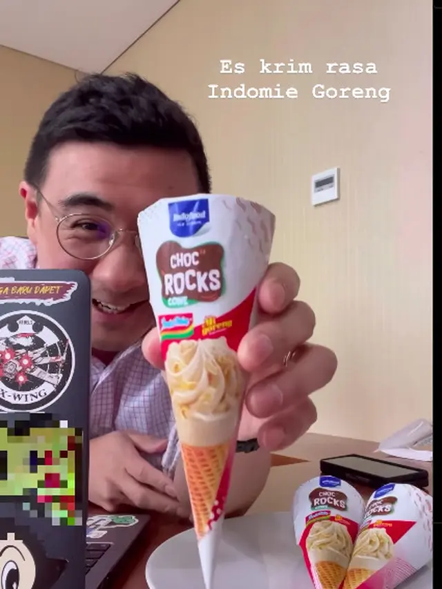 Viral es krim rasa indomie goreng yang bikin warganet penasaran