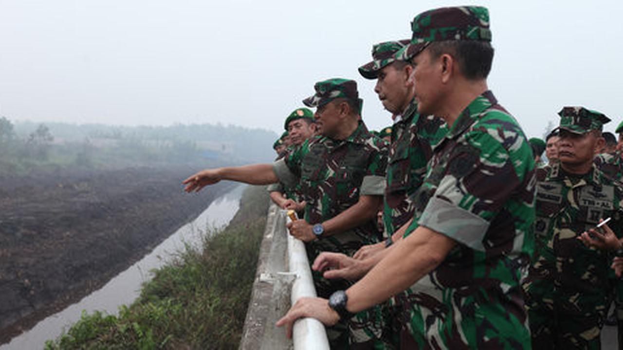 Panglima TNI akui ribuan personelnya sulit padamkan kebakaran hutan