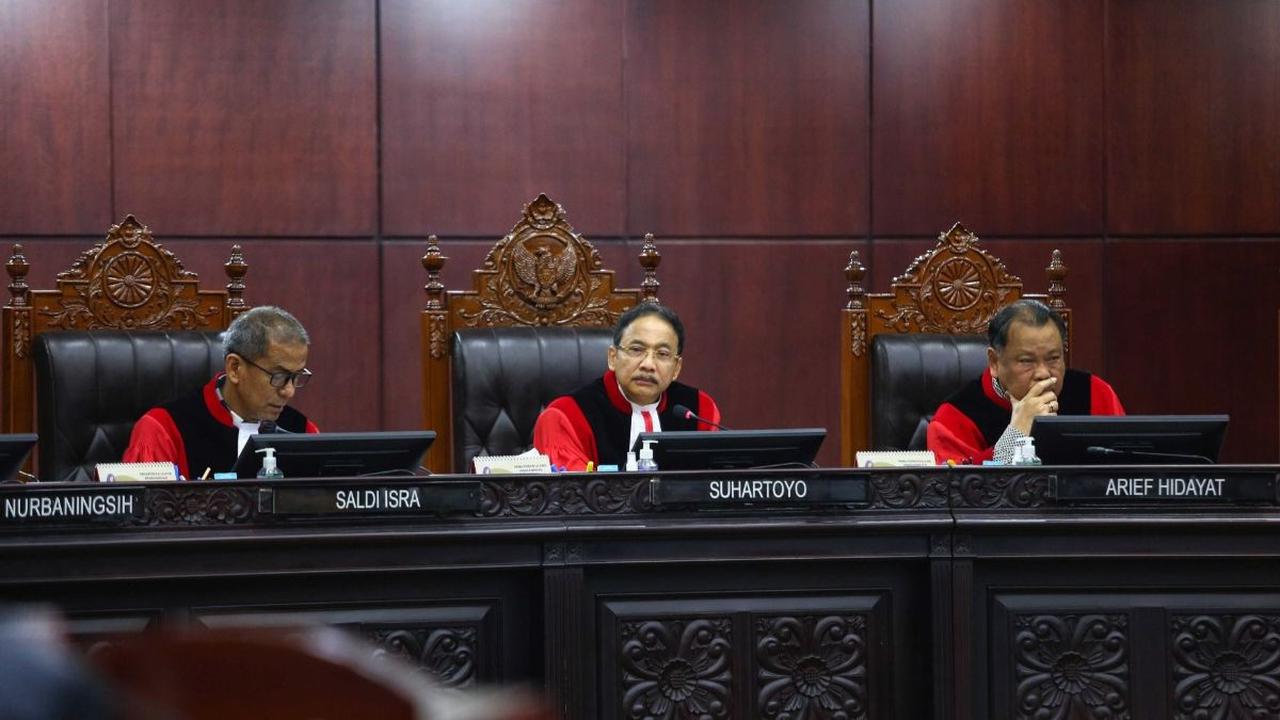 Hakim Ketua MK Larang Interupsi saat Sidang Putusan Sengketa Pileg 2024