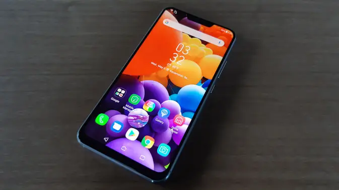 Penampilan layar smartphone Zenfone 5. Liputan6.com/ Agustinus Mario Damar