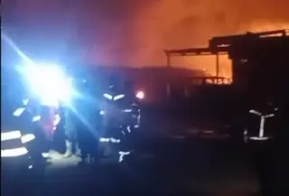 SPBE di Bekasi terbakar. (Foto: Damkar Kota Bekasi)