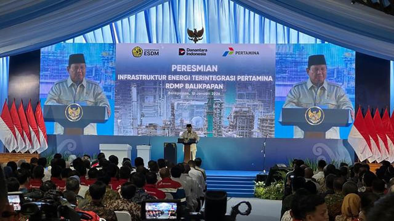 Prabowo Resmikan Megaproyek Kilang Raksasa RDMP Balikpapan Senilai Rp 123 Triliun