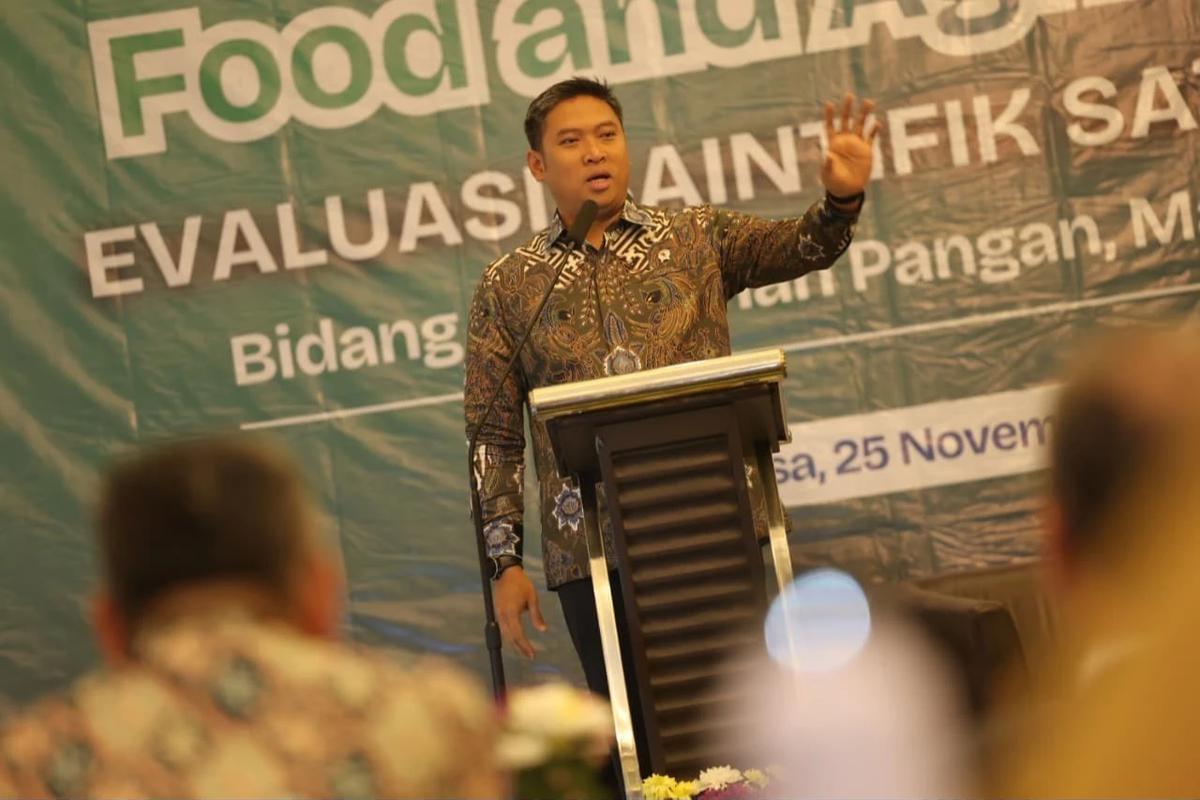 Wamentan Sudaryono saat acara Food Agriculture Summit ke-5 yang digelar Himpunan Alumni IPB di Bogor