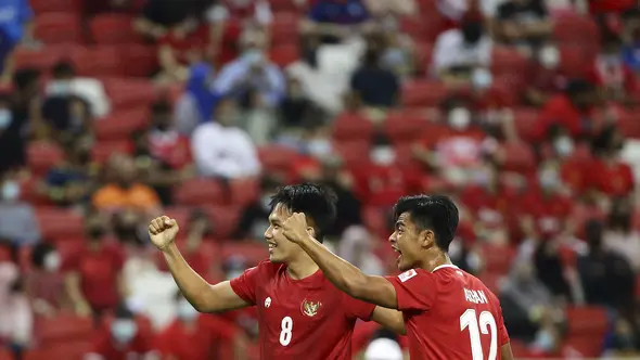 Piala AFF 2020 Indonesia vs Singapura di National Stadium (AP)