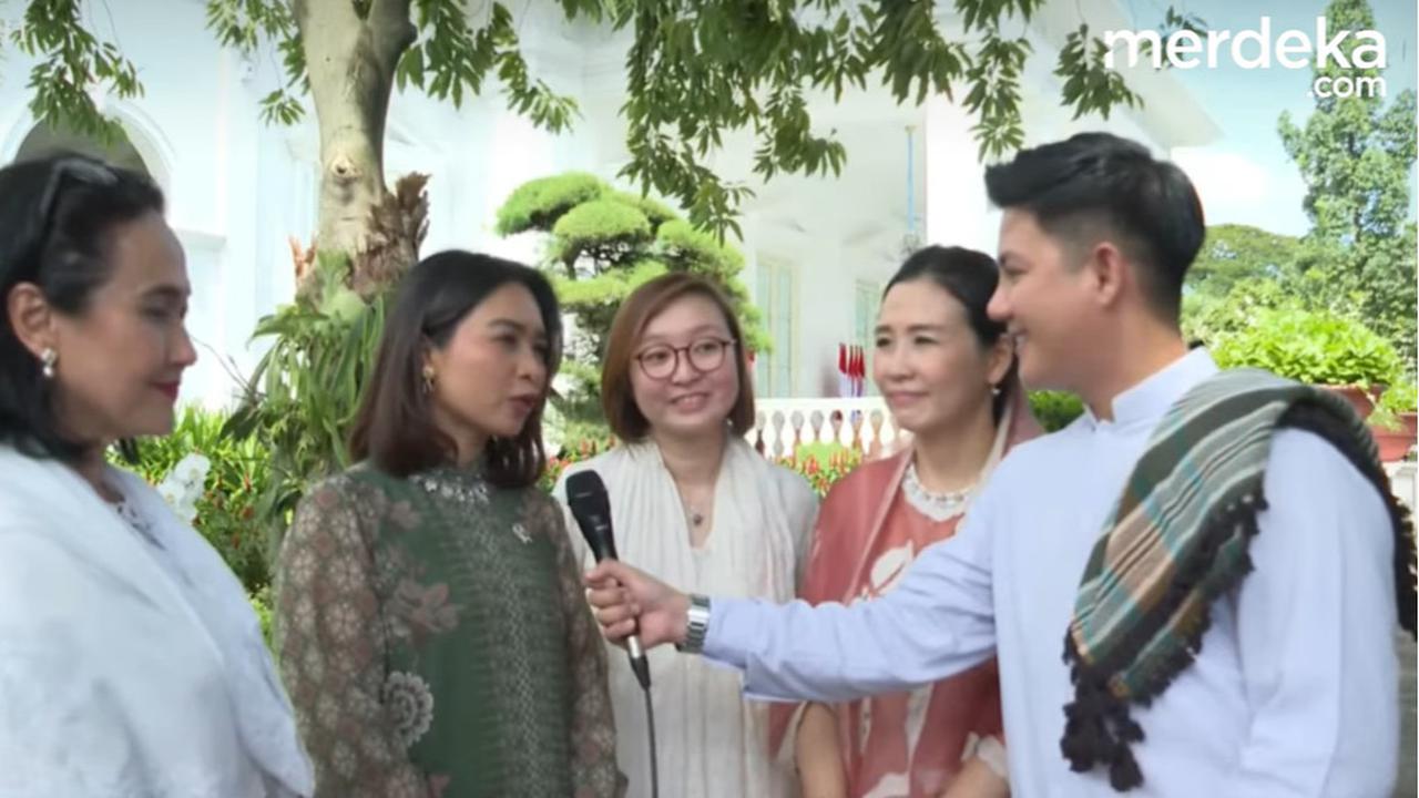VIDEO: Momen Pesona Para Wamen Cantik Kabinet Prabowo Pukau Istana Lebaran 2025, Ada Veronica Tan