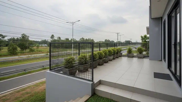 Desain Teras untuk Rumah yang Menghadap Jalan Raya