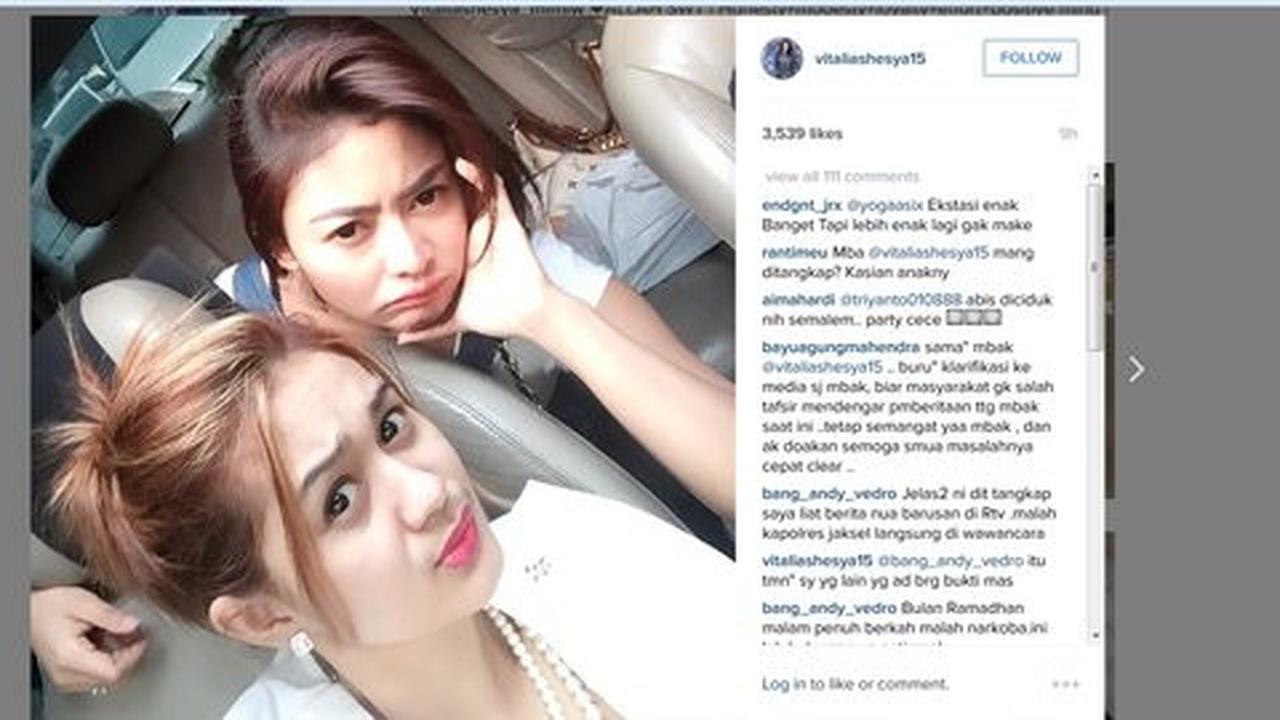 Ini foto Vitalia Sesha sebelum ditangkap karena narkoba