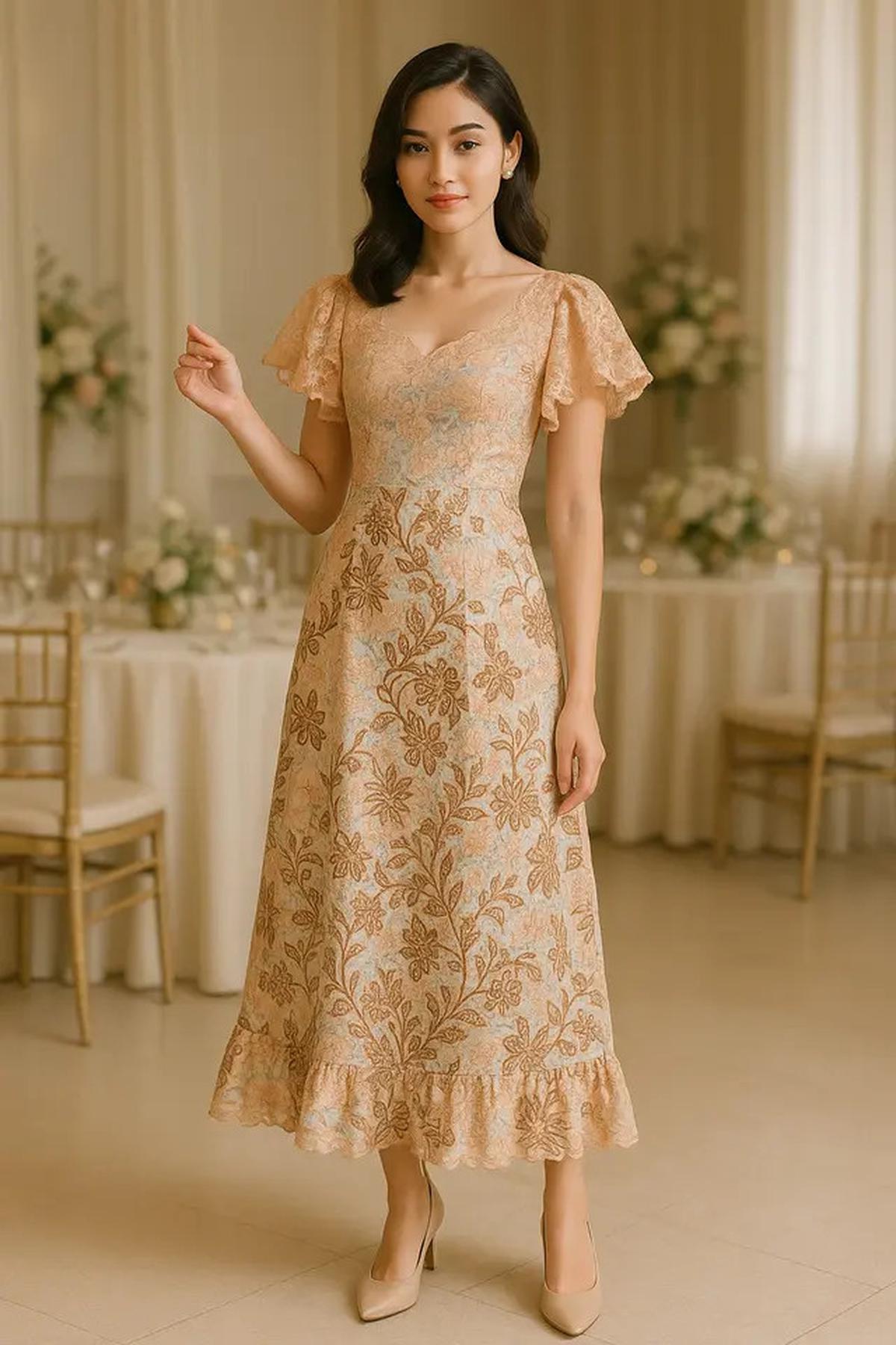 8 Model Batik Brokat Kombinasi Lengan Kupu Kupu Terbaru 2025, Anggun dan Modern