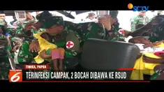 Dua bocah ini juga didiagnosis menderita penyakit komplikasi dan dalam kondisi yang sudah parah. Sehingga harus dirujuk ke RSUD setempat.