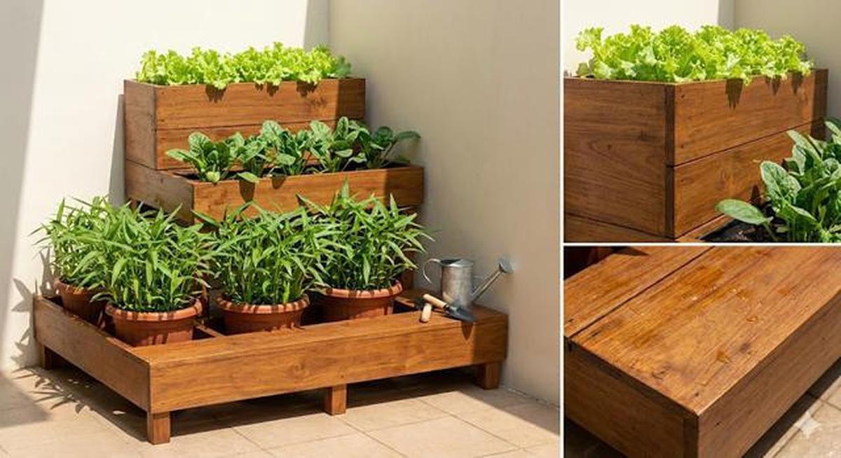 9 Ide Kebun Sayur Bertingkat di Teras Rumah, Hemat Ruang