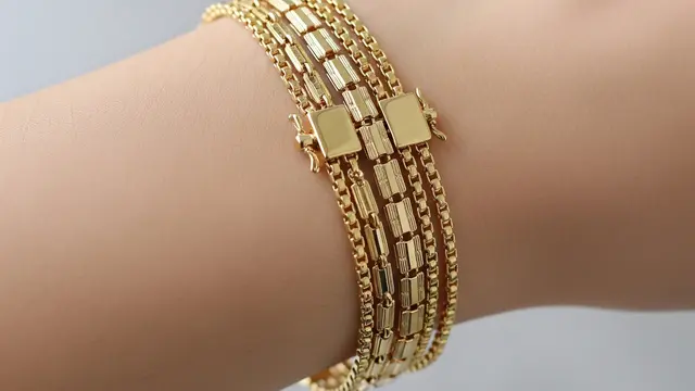 Gelang Emas Tebal Model Chunky 2026