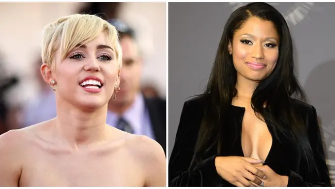 [Bintang] Nicki Minaj Miley Cyrus