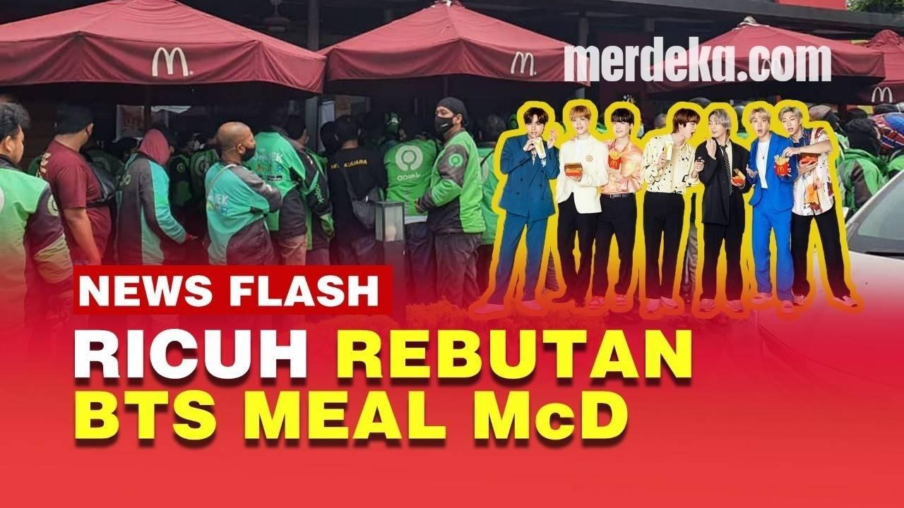 VIDEO: Menu BTS Meal McDonald's Diserbu Ojol, Polisi dan TNI Turun Tangan