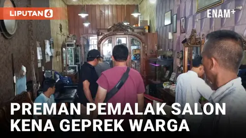 VIDEO: Preman Diamuk Massa Gegara Coba Peras Jutaan Rupiah dari Pemilik Salon di Madina