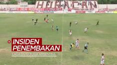 Berita video insiden penembakan terjadi saat laga sepak bola di Divisi 3 Liga Argentina yang digelar Minggu (31/10/2021).
