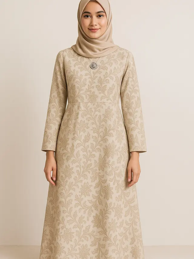 Ide Dress Batik Maxi untuk Pengajian Sampai Pesta (Image by ChatGPT)