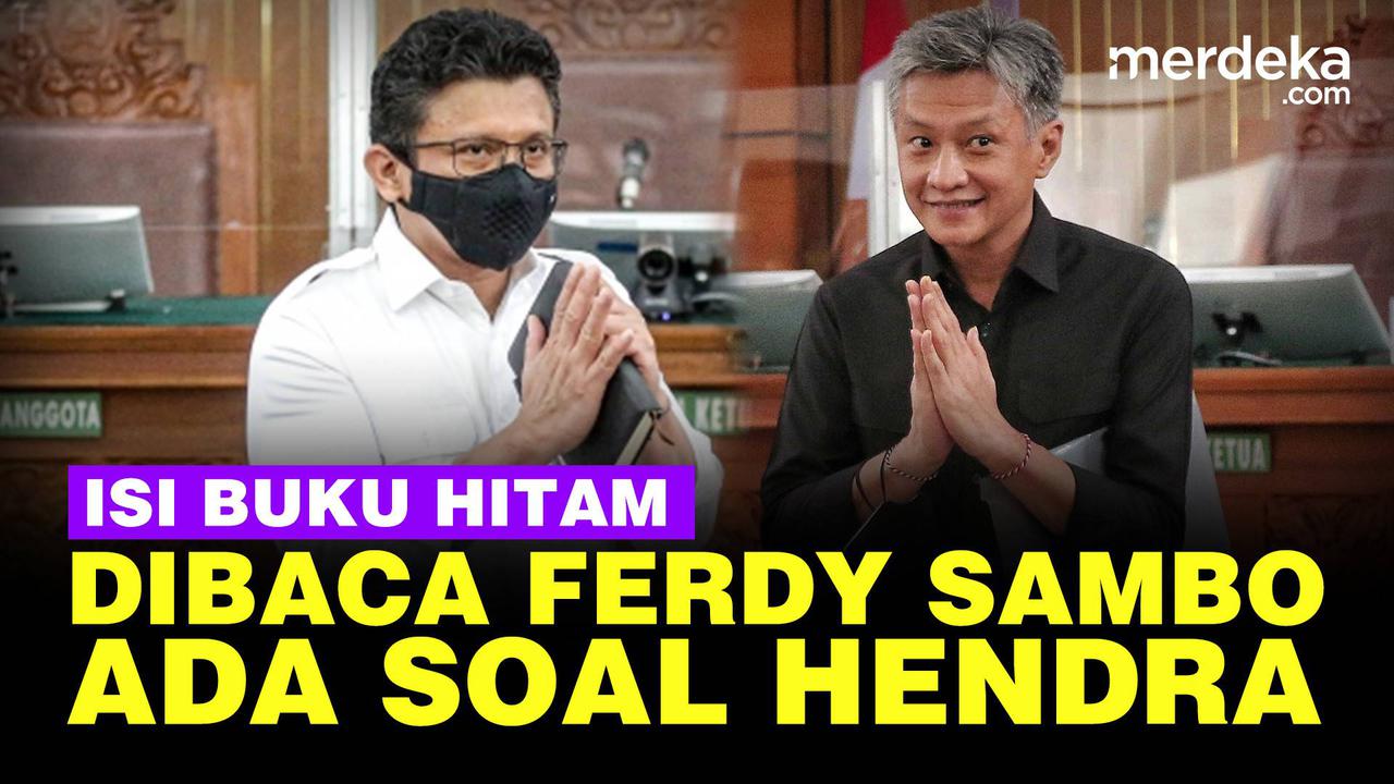 VIDEO: Momen Ferdy Sambo Baca Isi Buku Hitam Saat Disinggung soal Hendra Kurniawan