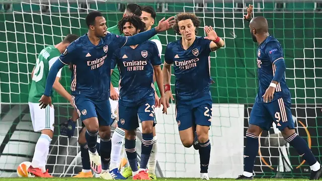 Kalahkan Rapid Vienna, Arsenal Raih Kemenangan Perdana di Liga Europa